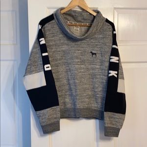 Pink VS large cowel neck sweatshirt